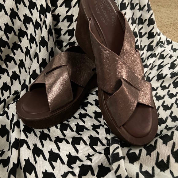 Kork Ease pewter platform slide - Picture 1 of 5